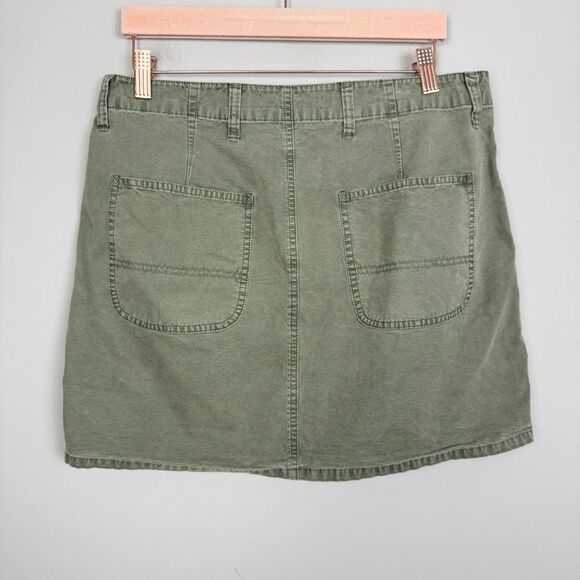 HUDSON JEANS | Olive Green Hunter Cargo Mini Skirt Women’s Size 31 (12) - Picture 8 of 10